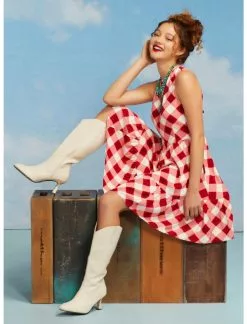 HUNIVERS Her Universe Marvel Avengers Icons Gingham Tiered Dress -Deals Dresses Store 16898213 av3