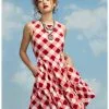 HUNIVERS Her Universe Marvel Avengers Icons Gingham Tiered Dress