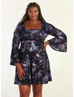 HUNIVERS Her Universe Marvel WandaVision Agatha Tie-Dye Dress Plus Size